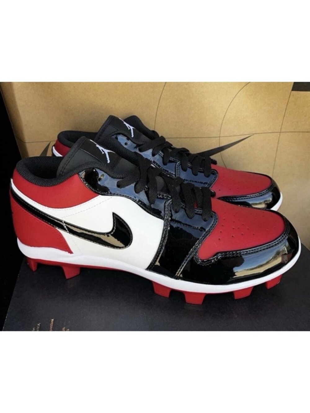 NEW Nike Air Jordan 1 Retro MCS Low Baseball Cleats CJ8524-600 Men Size 10.5